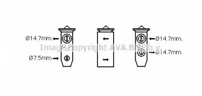AVA QUALITY COOLING hy1336 -  Расширительный клапан, кондиционер